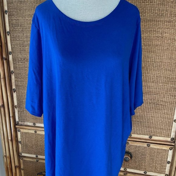 Cupio Tops - Cupio Top Blouse Curvy Blue